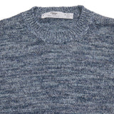 Inis Meáin Linen Jumper in Blue Marl 3