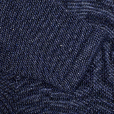 Inis Meáin Washed Linen Pub Jacket in Navy Marl 2