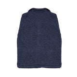 Inis Meáin Washed Linen Pub Jacket in Navy Marl 4