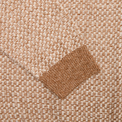 Inis Meáin Cotton/Linen Bomber Jacket in Brown/Cream