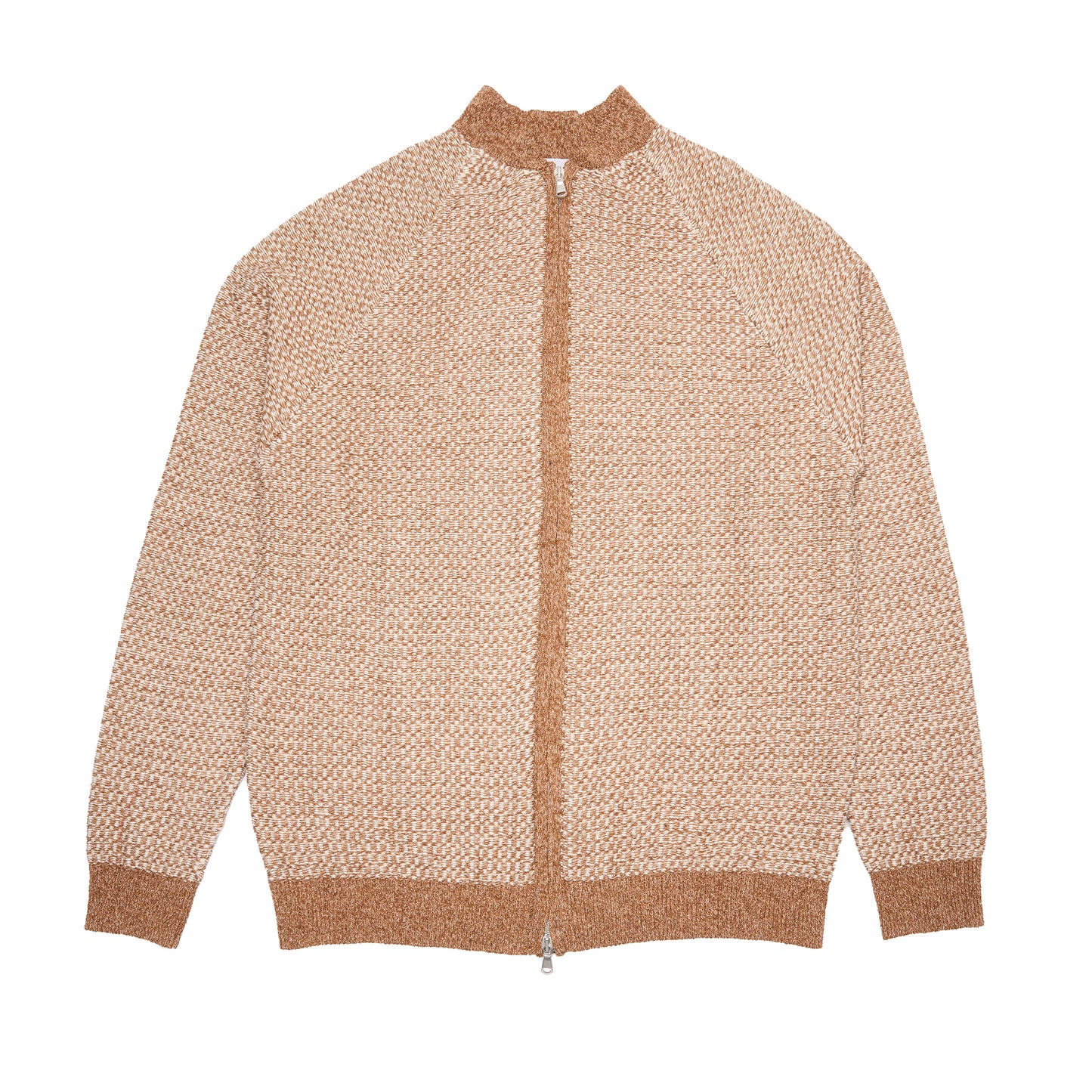 Inis Meáin Cotton/Linen Bomber Jacket in Brown/Cream