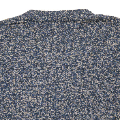 Inis Meáin Cotton/ Linen Classic Crew Neck in Navy Mix