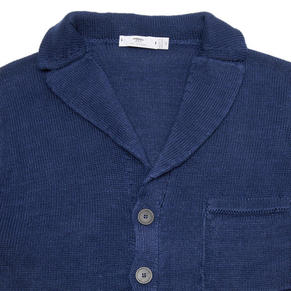 Inis Meáin Washed Linen Pub Jacket in Navy