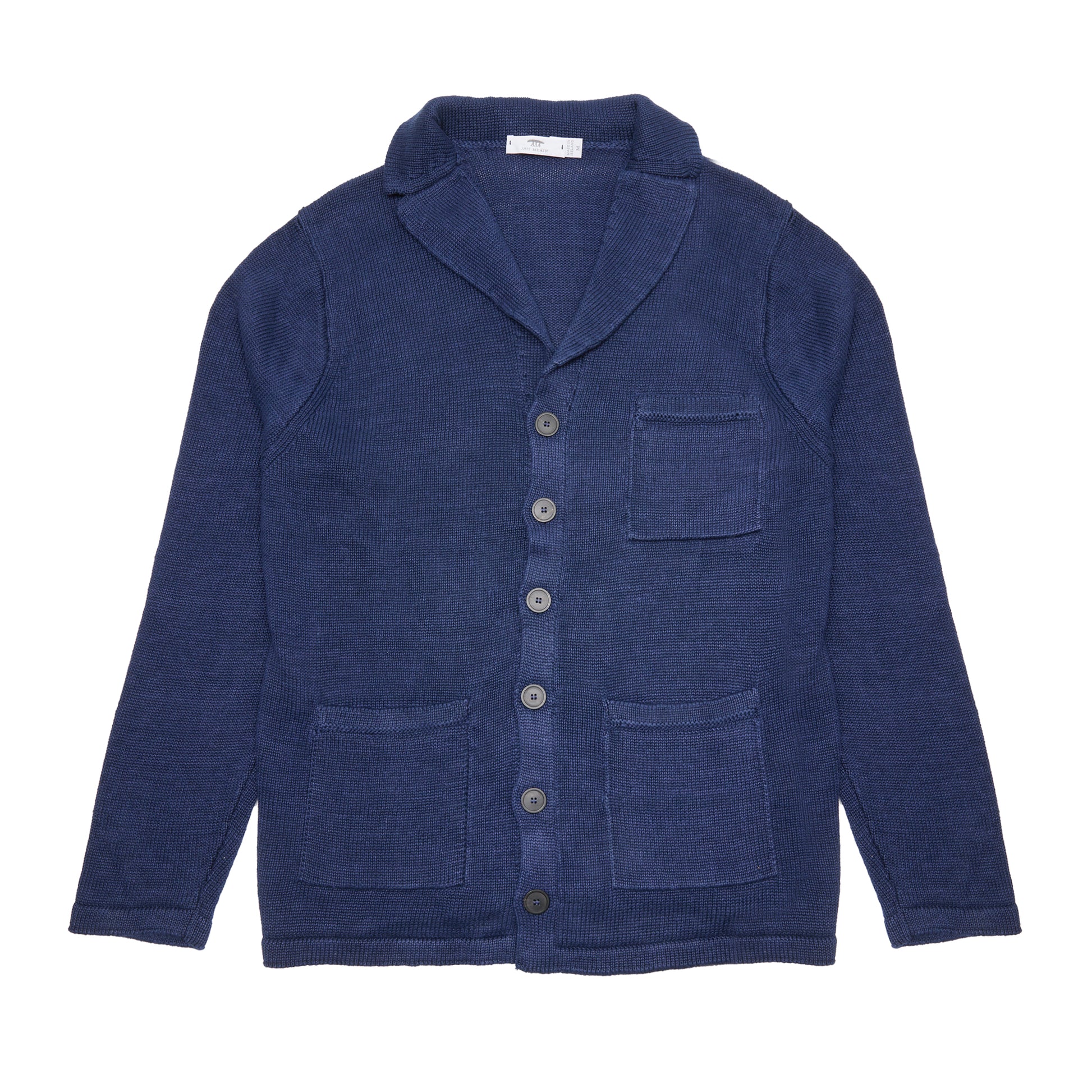 Inis Meáin Washed Linen Pub Jacket in Navy