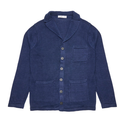 Inis Meáin Washed Linen Pub Jacket in Navy