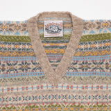 Jamieson's Fair Isle Slipover in Cashew2