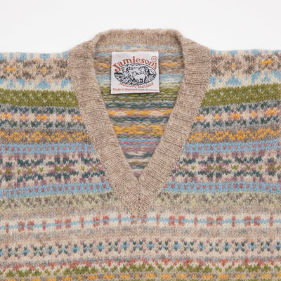 Jamieson's Fair Isle Slipover in Cashew2