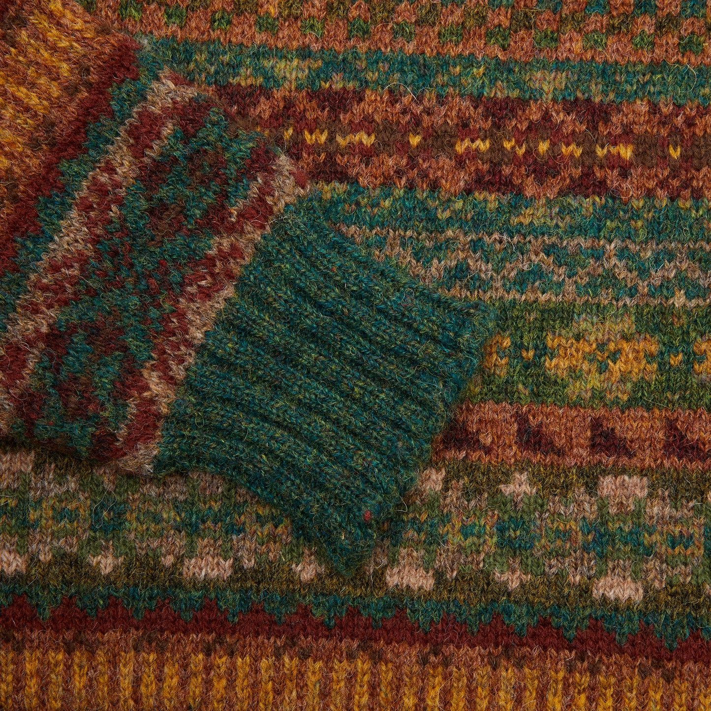 Jamieson's Fair Isle Jumper in Fern