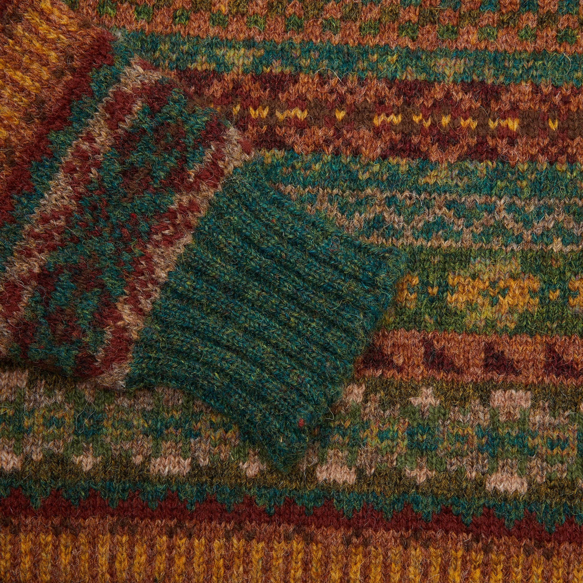 Jamieson's Fair Isle Jumper in Fern