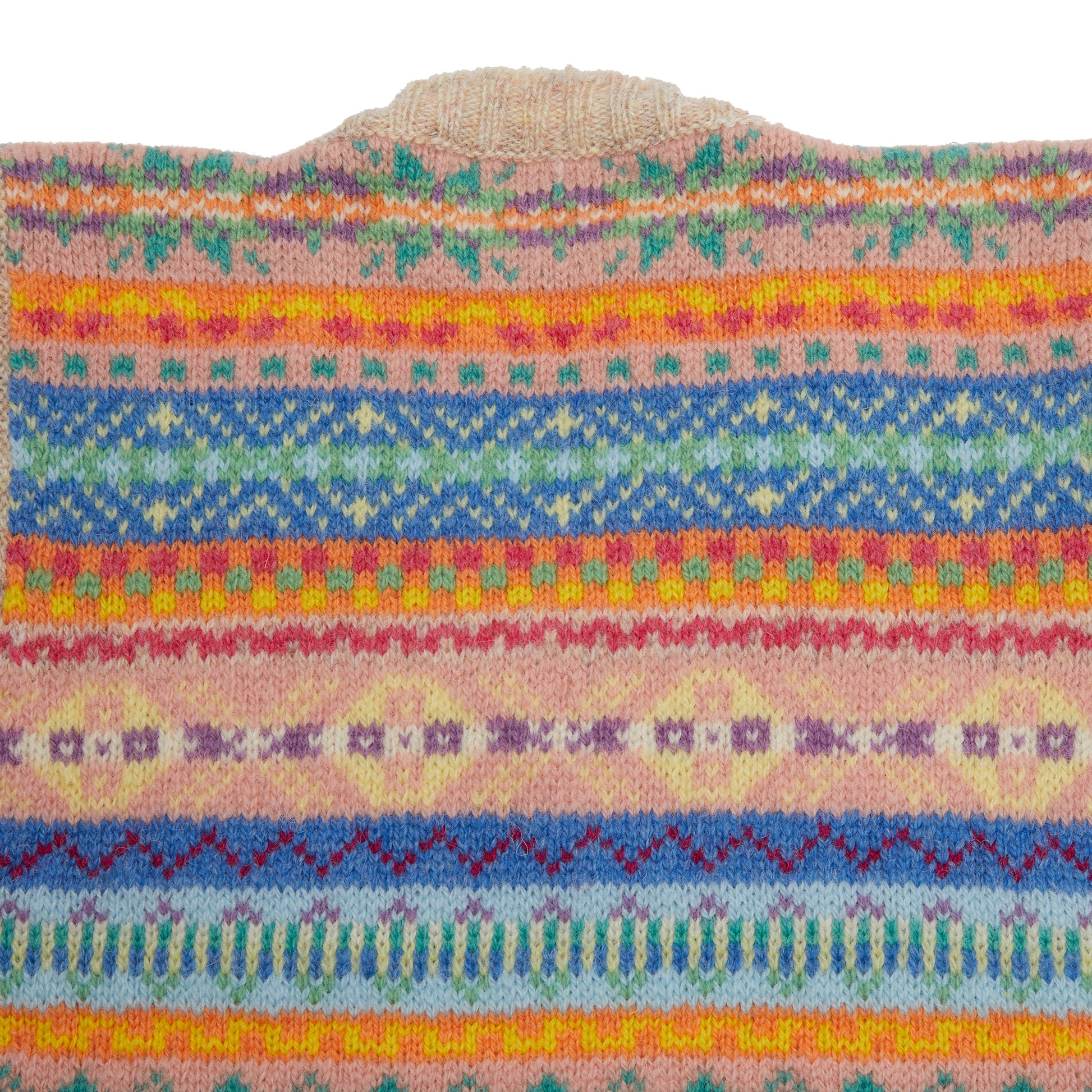 Jamieson's Fair Isle Slipover in Oyster