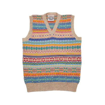 Jamieson's Fair Isle Slipover in Oyster