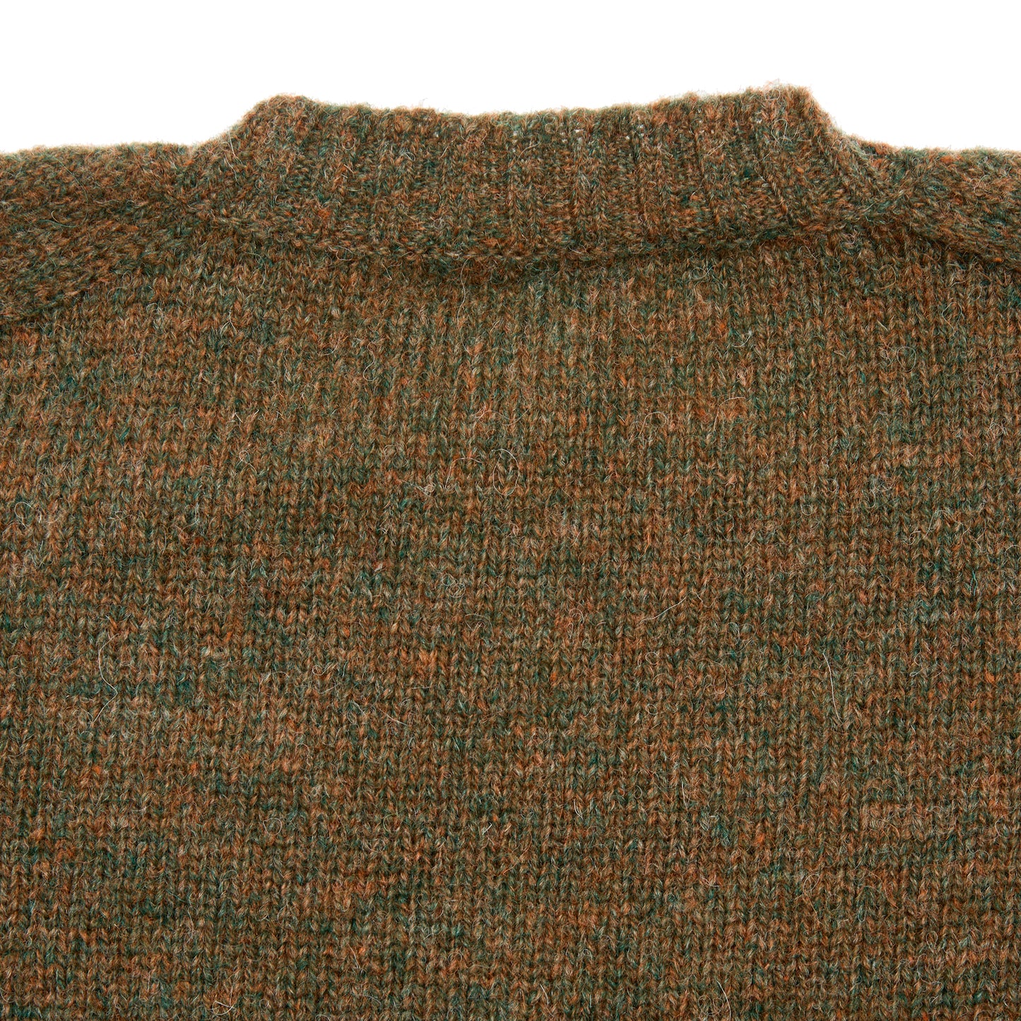 Jamieson's Shetland Jumper in Tan Green