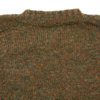 Jamieson's Shetland Jumper in Tan Green