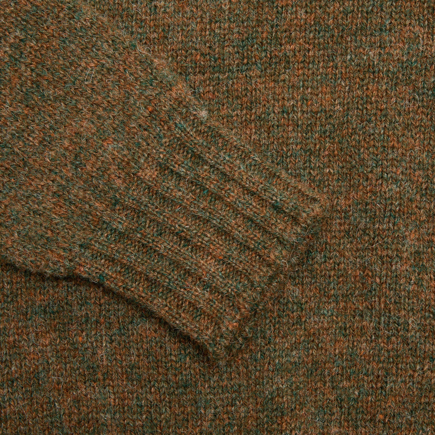 Jamieson's Shetland Jumper in Tan Green