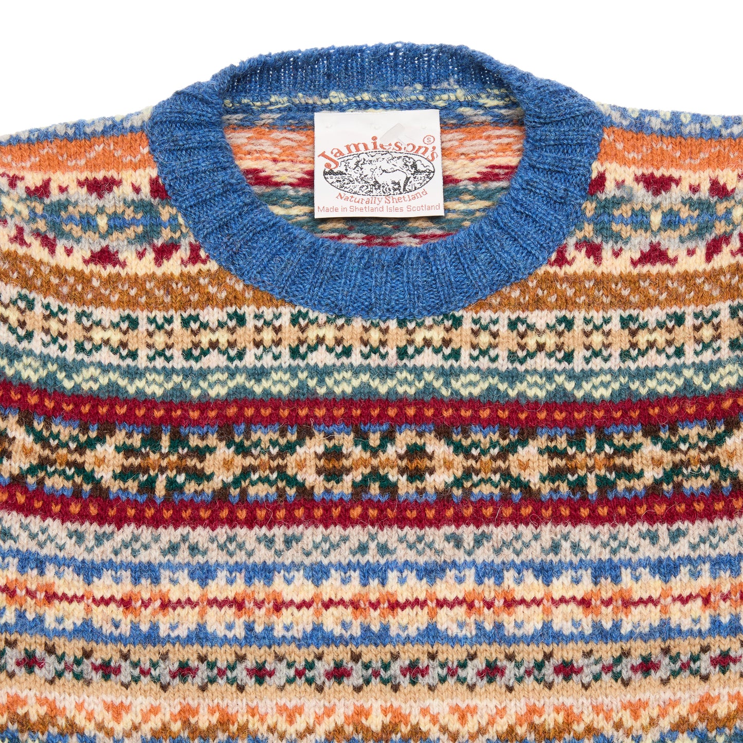 Jamieson's Fair Isle Jumper in Clyde Blue