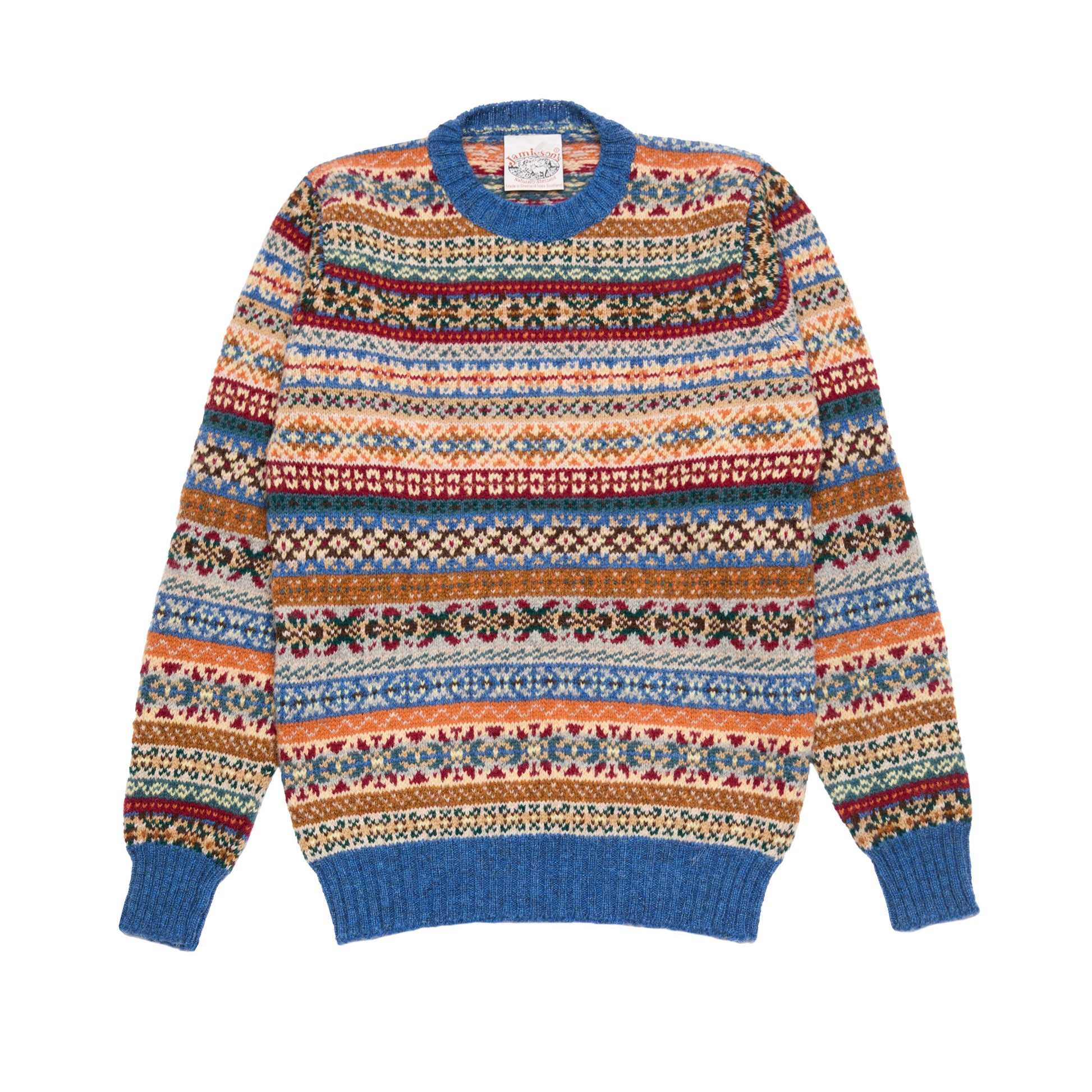 Jamieson's Fair Isle Jumper in Clyde Blue