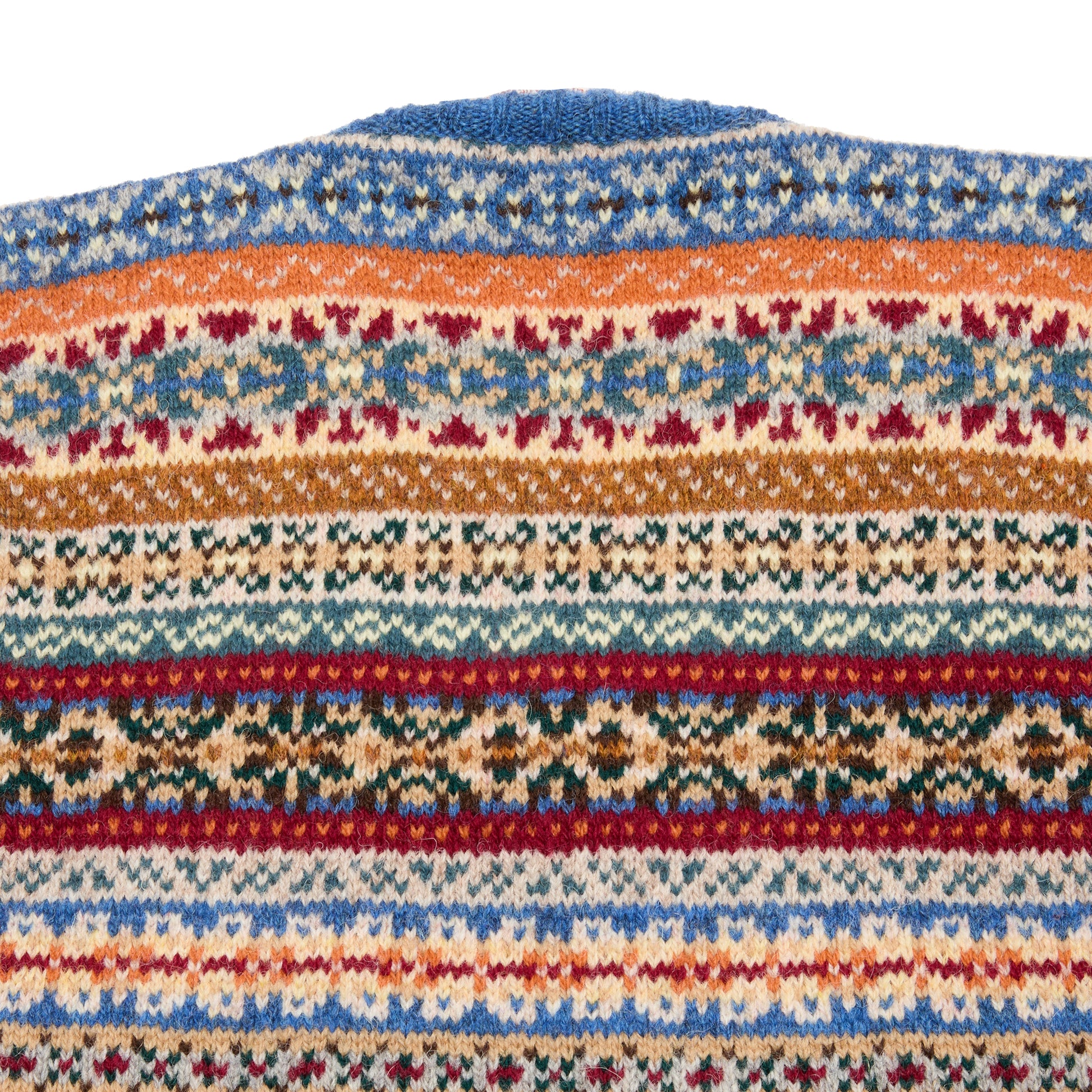 Jamieson's Fair Isle Slipover in Clyde Blue