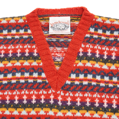  Jamieson's Fair Isle Slipover in Ginger