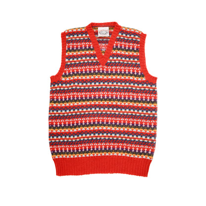 Jamieson's Fair Isle Slipover in Ginger