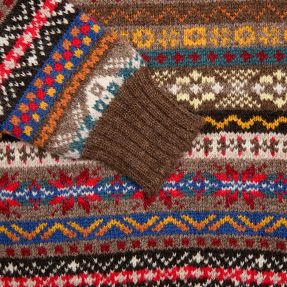 Jamieson's Fair Isle Jumper in Mocha