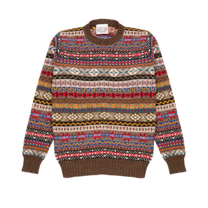 Jamieson's Fair Isle Jumper in Mocha
