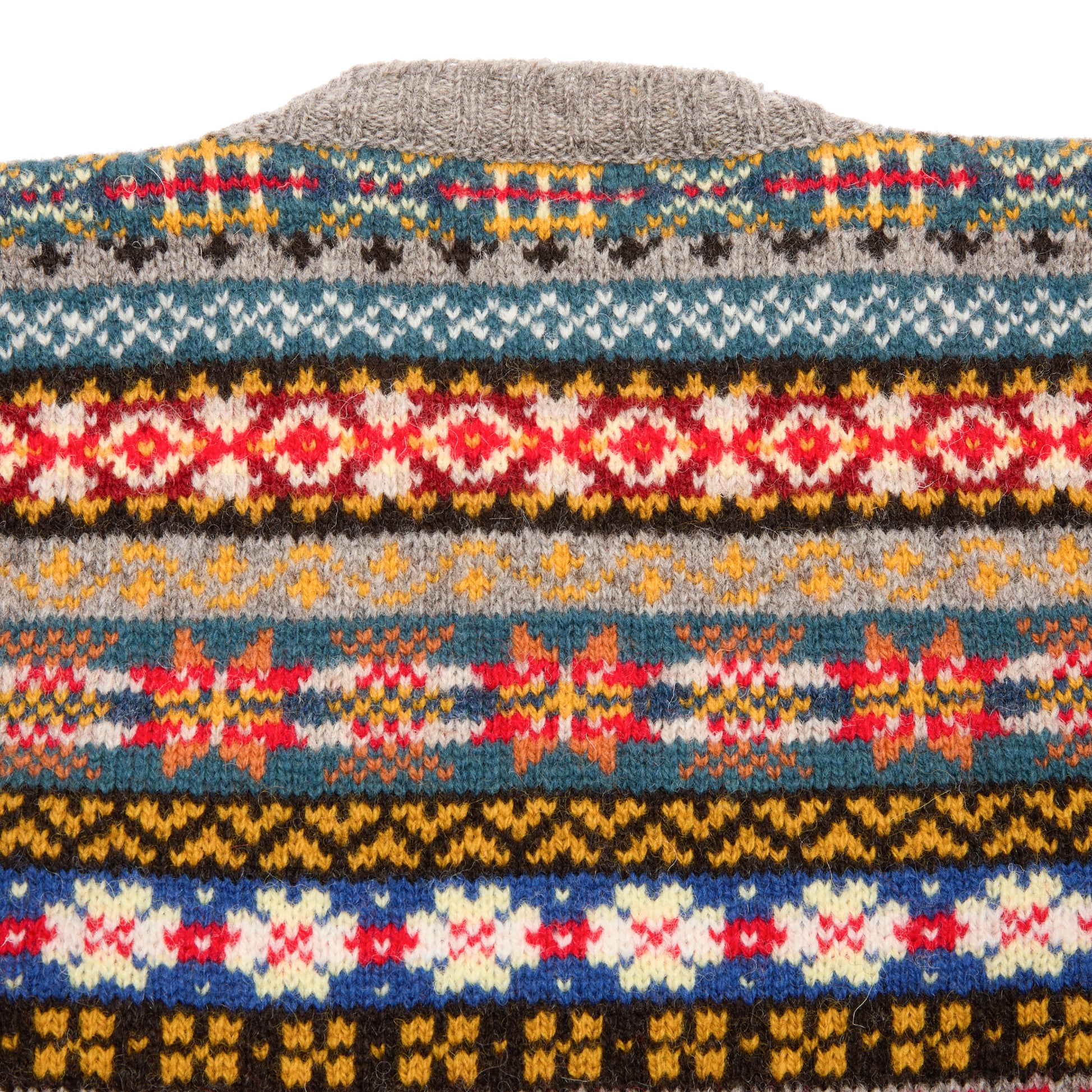 Jamieson's Fair Isle Jumper in Silver