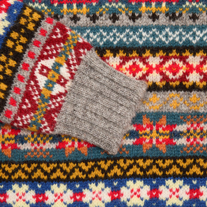 Jamieson's Fair Isle Jumper in Silver