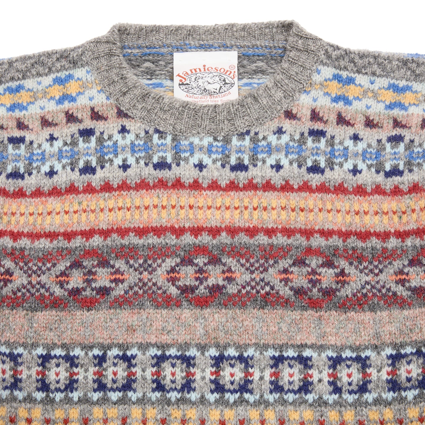 Jamieson's Fair Isle Jumper in Steel