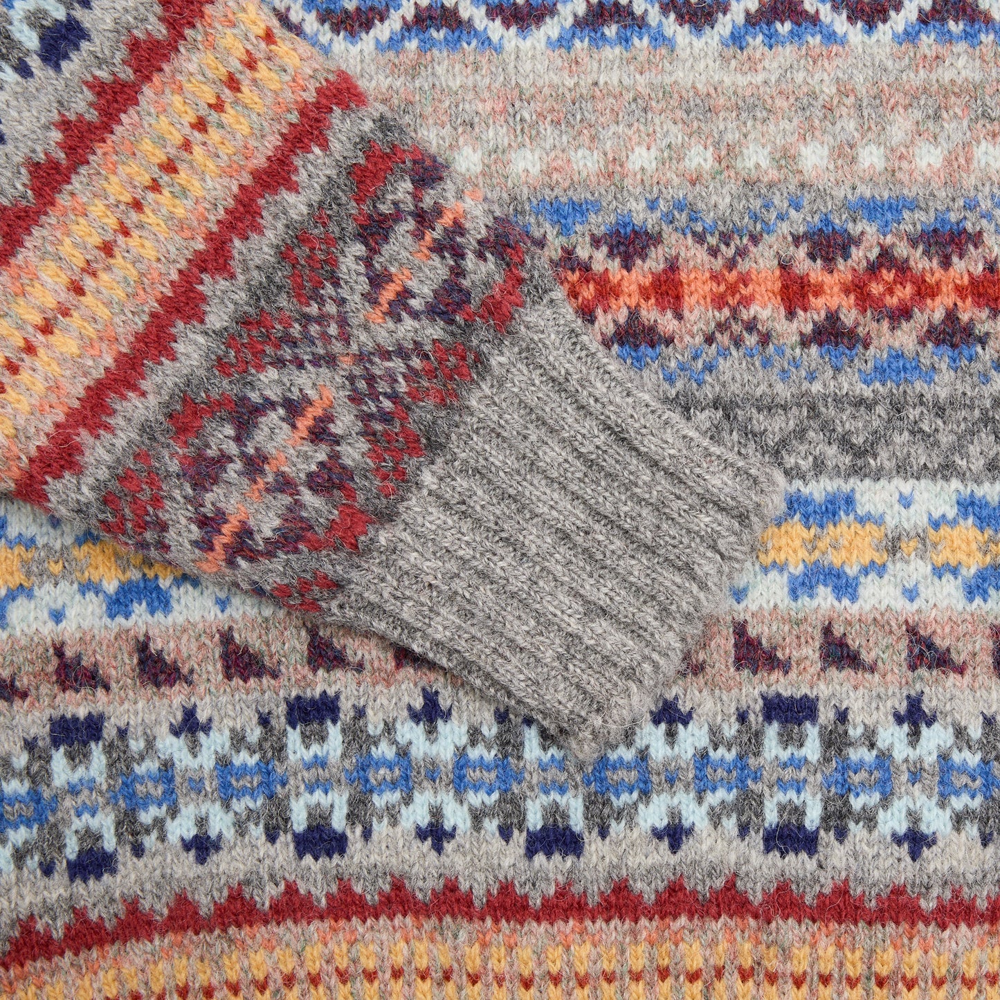 Jamieson's Fair Isle Jumper in Steel