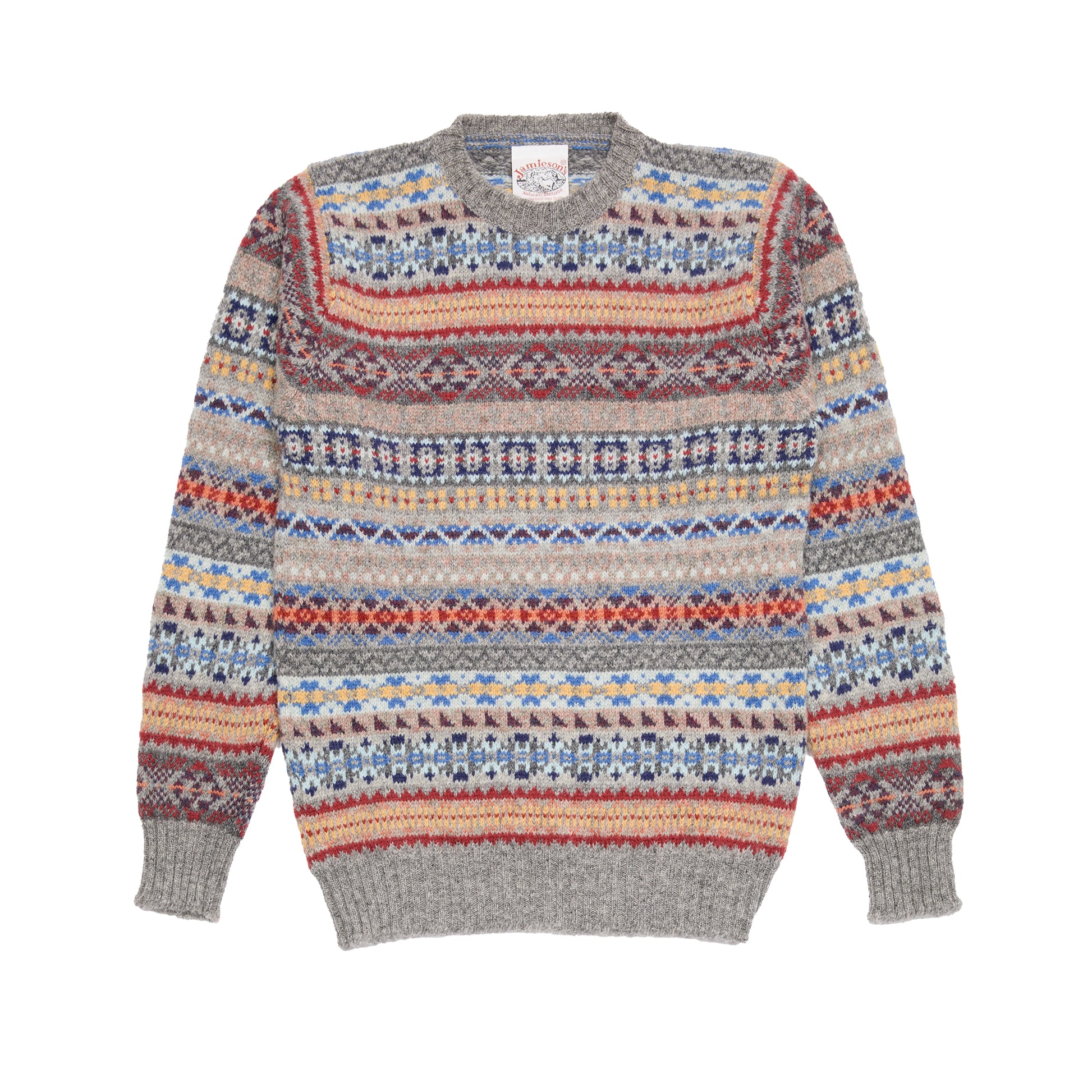 Jamieson's Fair Isle Jumper in Steel