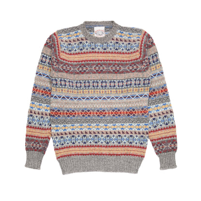 Jamieson's Fair Isle Jumper in Steel