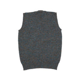 <p>V-neck sleeveless pullover knitted from 100% Shetland wool.</p> <p>Knitted in Shetland.</p>