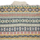 <p>Fair Isle cardigan knitted from 100% Shetland wool.</p> <p>Made in Scotland.</p>
