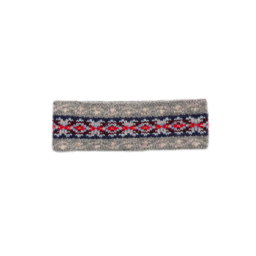 Jamieson's Fair Isle Headband in Steel