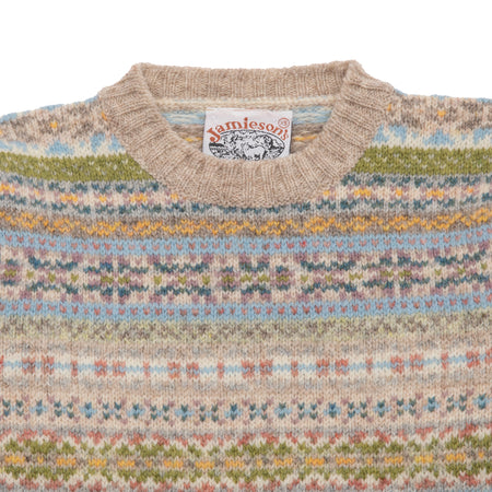 Jamieson's Fair Isle Jumper in Cashew