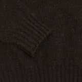 Jamieson's Crewneck Shetland Jumper in Shetland Black 2