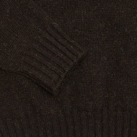 Jamieson's Crewneck Shetland Jumper in Shetland Black 1