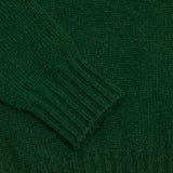 Jamieson's Shetland Jumper in Tartan Green 2