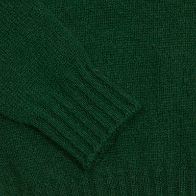 Jamieson's Shetland Jumper in Tartan Green 2