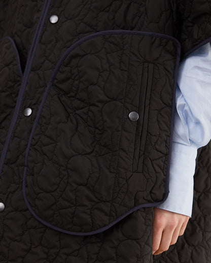 KONRAD Susan Reversible Jacket in Navy/ Black