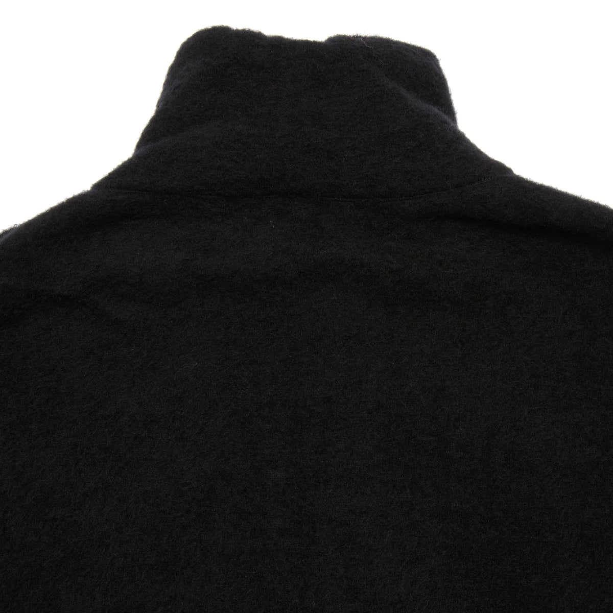 Kaptain Sunshine Silk/Wool Fleece Pullover in Black