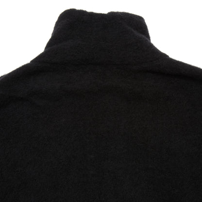 Kaptain Sunshine Silk/Wool Fleece Pullover in Black