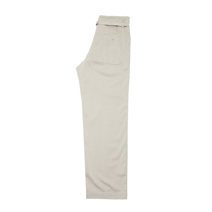 Kaptain Sunshine Buckleback Trousers in Taupe