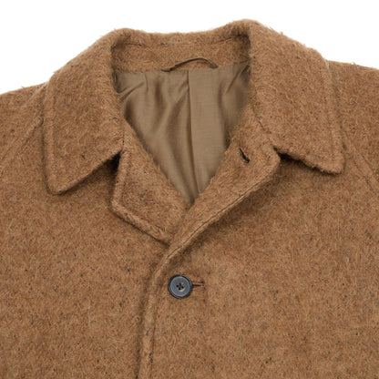 Kaptain Sunshine Napped Wool Umbrella Coat in Top Khaki