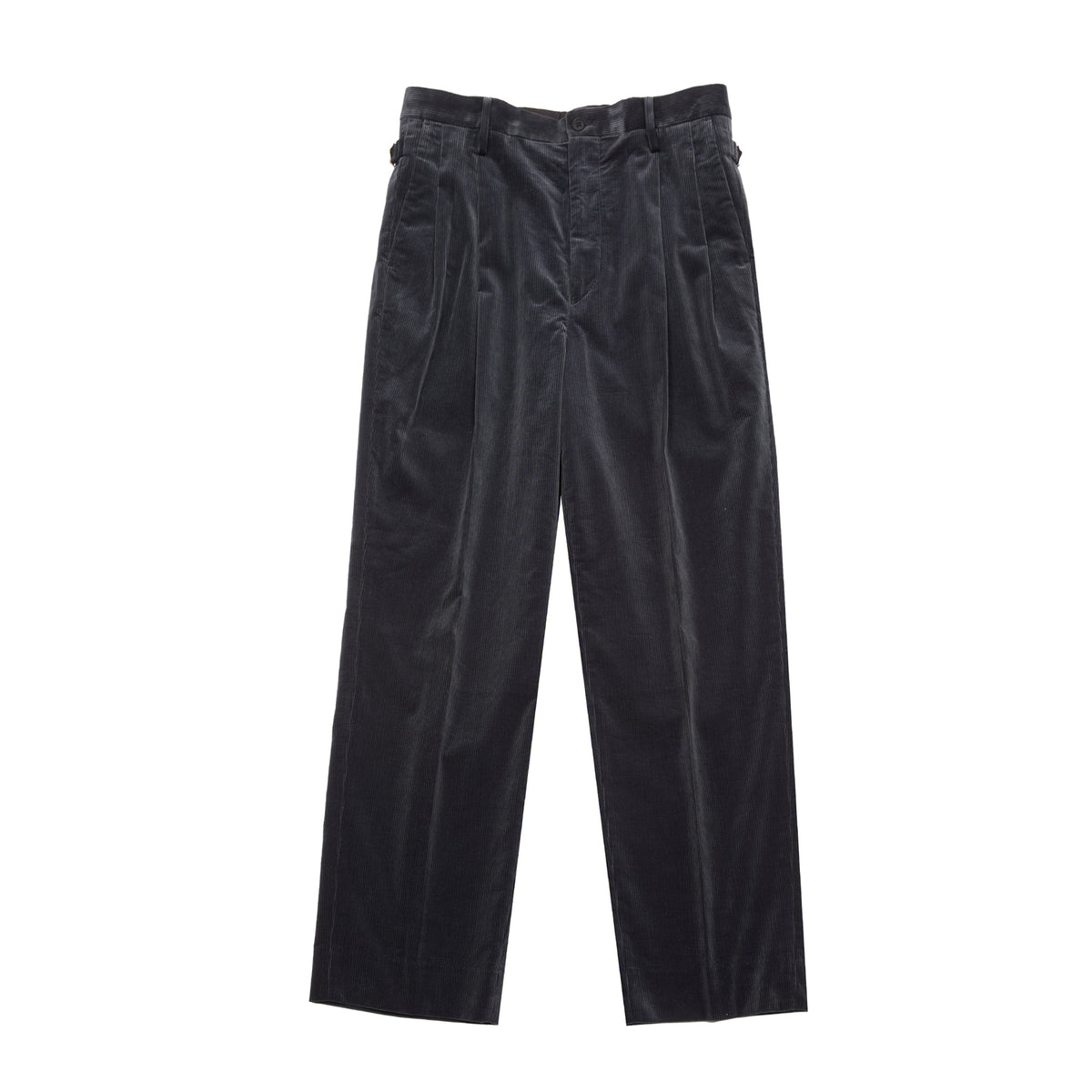 Kaptain Sunshine Corduroy Shoecut Slacks in Navy