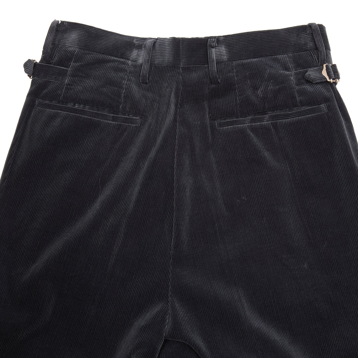 Kaptain Sunshine Corduroy Shoecut Slacks in Navy