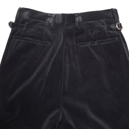 Kaptain Sunshine Corduroy Shoecut Slacks in Navy