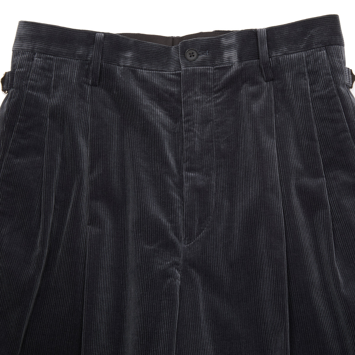 Kaptain Sunshine Corduroy Shoecut Slacks in Navy