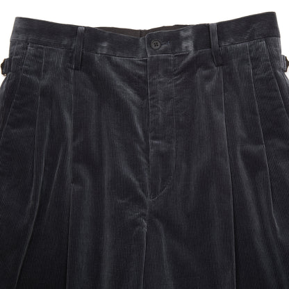 Kaptain Sunshine Corduroy Shoecut Slacks in Navy