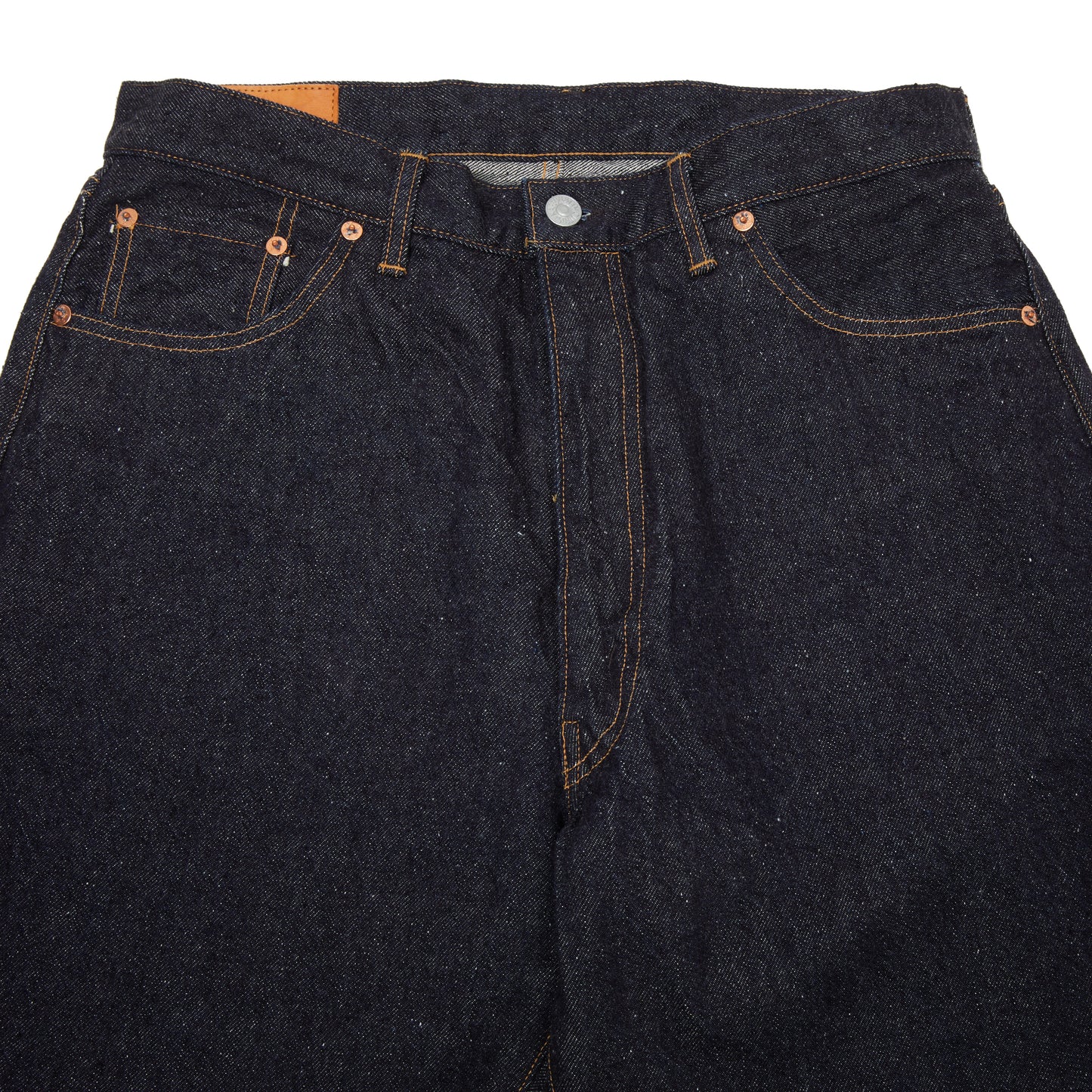 Kaptain Sunshine 5P Zipper Front Denim Pants in Indigo Wash